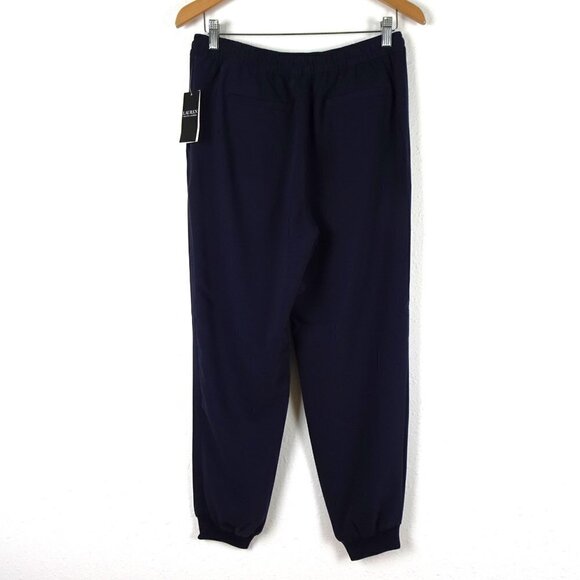 Ralph Lauren Dress Jogger Pants Women's Size 4 Blue Elastic Waist Ribbed Cuffs - Picture 4 of 11